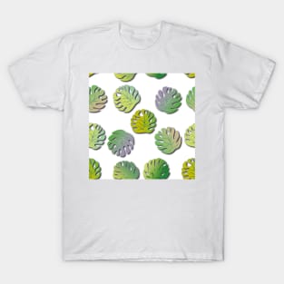 Colorful fantasy leaves pattern T-Shirt